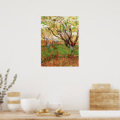 Poster Verger en fleurs de Vincent van Gogh (Cuisine)