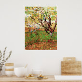 Poster Verger en fleurs de Vincent van Gogh (Cuisine)