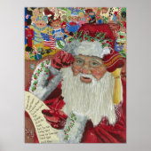 Poster Vérification double — Père Noël classique 18x24 (Devant)