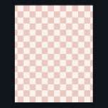 Poster Vérifier Pale Beige À damiers Motif Checkboard<br><div class="desc">à damiers Motif - damier blanc crème et beige clair.</div>