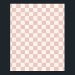 Poster Vérifier Pale Beige À damiers Motif Checkboard<br><div class="desc">à damiers Motif - damier blanc crème et beige clair.</div>