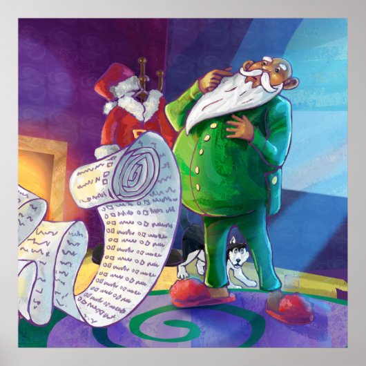 Poster Vérifiez-le deux fois le Père Noël (Devant)