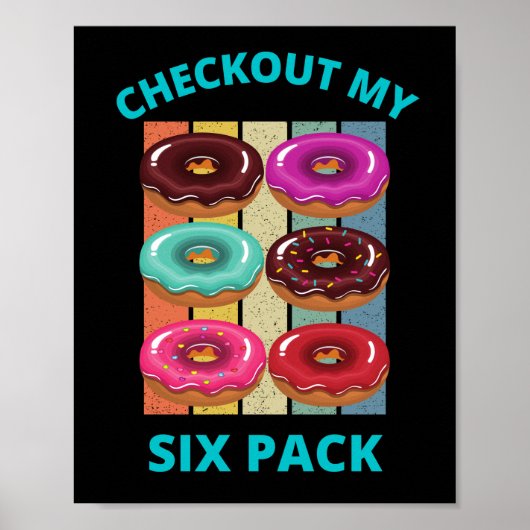 POSTER VÉRIFIEZ MES SIX DONUTS PACK (Devant)