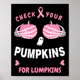 Poster Vérifiez Vos Citrouilles Pour Lumpkins Skeleton Ha
