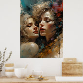 Poster Véritable amour lesbien (Cuisine)