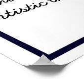 Poster Véritable Artiste - Citation Van Gogh - Imprimé d' (Coin)