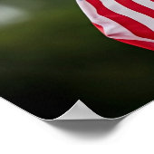 POSTER VÉRITABLE BALD EAGLE VOL AVEC DRAPEAU AMÉRICAIN (Coin)