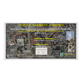 Poster Véritable emplacement du 3ème Temple - Un voyage s