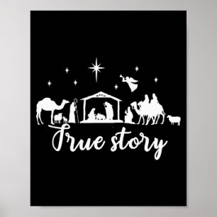 Poster Véritable Histoire Cadeau de Noël Scène de la Nati