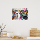 Poster Véritable Portugal - Lisbonne (Cuisine)