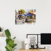 Poster Véritable Portugal - Lisbonne (Bureau à domicile)