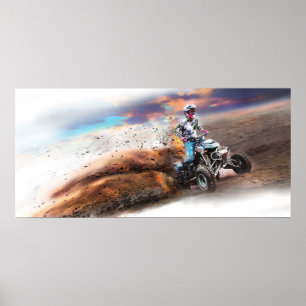 Poster Véritable quad Vélo amusant pour les garçons