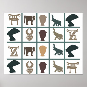 Poster véritable tribu africaine