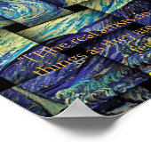 Poster Véritables artistes Van Gogh Citation (Coin)