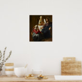 Poster Vermeer - Christ Dans La Maison De Martha Et Marie (Cuisine)