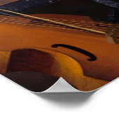 Poster Vermeer - Dame Assis À Une Virginal 1675 (Coin)