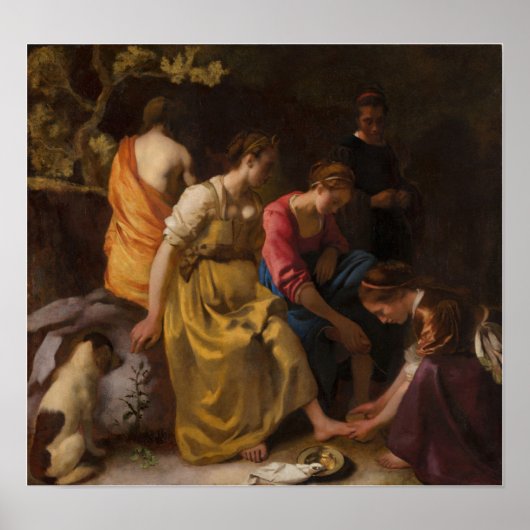 Poster Vermeer - Diana Et Ses Compagnons 1656 (Devant)