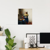 Poster Vermeer L'Affiche Milkmaid (Bureau à domicile)