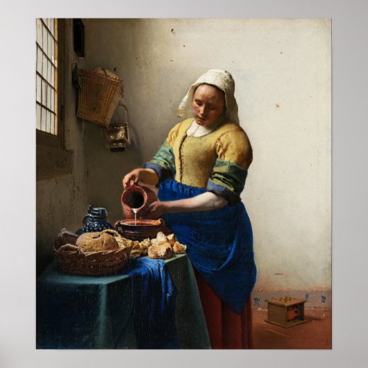 Poster Vermeer L'Affiche Milkmaid (Devant)