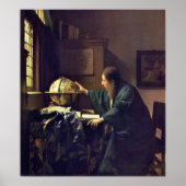 Poster Vermeer - L'astronome 1668 (HQ) (Devant)