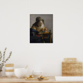 Poster Vermeer - Le Lacemaker 1671 (Cuisine)