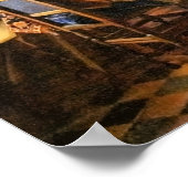 Poster Vermeer - Le verre de vin, (Coin)