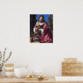 Poster Vermeer - Saint Praxedis 1655 (Cuisine)