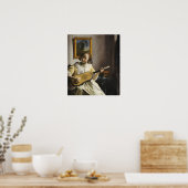 Poster Vermeer - The Guitar Player 1673 (Cuisine)