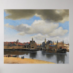 Poster Vermeer - Vue De Delft 1663