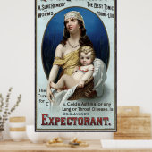 Poster VERMIFUGE WORM and LUNG MEDICINE 1889 (Cuisine)