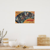 Poster Vermilion, Ohio - Scènes de grandes lettres (Cuisine)