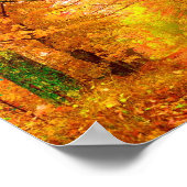 Poster Vermont Automne Nature Paysage Art (Coin)