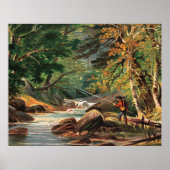 Poster Vermont Scenery, The Trout Stream, (Devant)