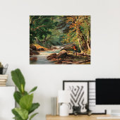 Poster Vermont Scenery, The Trout Stream, (Bureau à domicile)