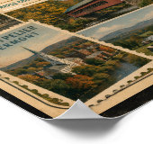 Poster Vermont Style Authentique Vintage (Coin)