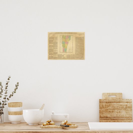 Poster Vermont US (Cuisine)