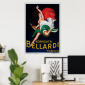 Poster Vermouth Bellardi Torino (Bureau à domicile)