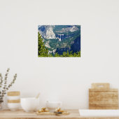 Poster Vernal & Nevada Falls from Glacier Point, CA (Cuisine)