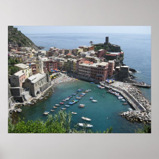 Poster Vernazza d'en haut (Devant)