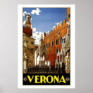 Poster Vérone Italie Vintage voyage