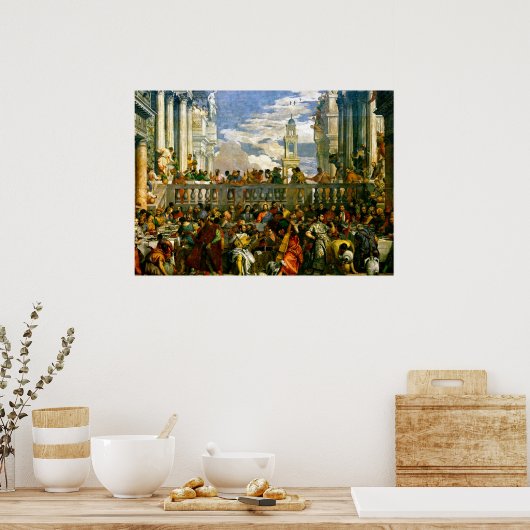 Poster Veronese - Le Mariage à Cana (Cuisine)