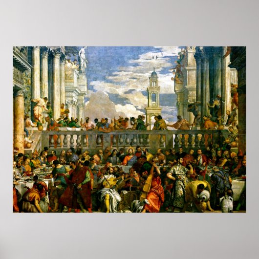 Poster Veronese - Le Mariage à Cana (Devant)