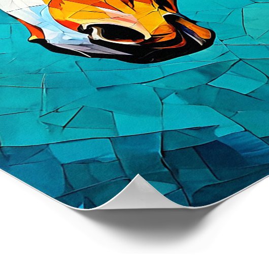 Poster Verre à cheval (Coin)