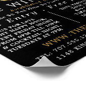 Poster Verre à vin blanc, Bar à vin / Vaisseau Publicité (Coin)