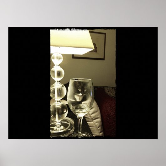 Poster Verre à vin Lucy (Devant)
