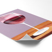 Poster Verre à vin rouge | Vino aquarelle (Coin)
