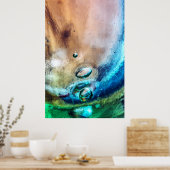 Poster Verre Ancien Abstrait (Cuisine)