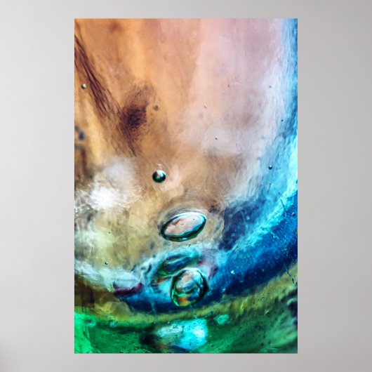Poster Verre Ancien Abstrait (Devant)