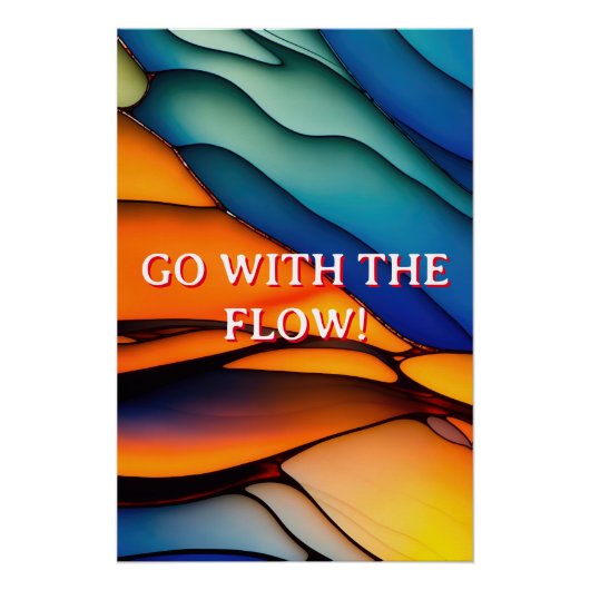 Poster Verre arc-en-ciel coloré (Devant)