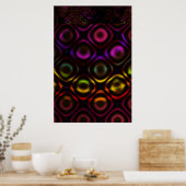Poster Verre | Arc-en-ciel Fractal Art (Cuisine)